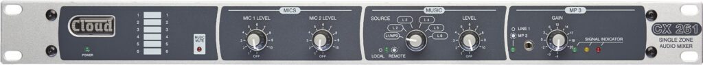 Cloud Audio CX261 - Single Zone Mixer