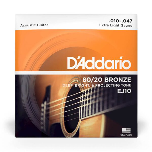 D'Addario EJ10 Acoustic Guitar String Set