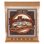Ernie Ball P02146 Earthwood Medium Light Phosphor Bronze Acoustic Guitar Strings - 12-54 Gauge