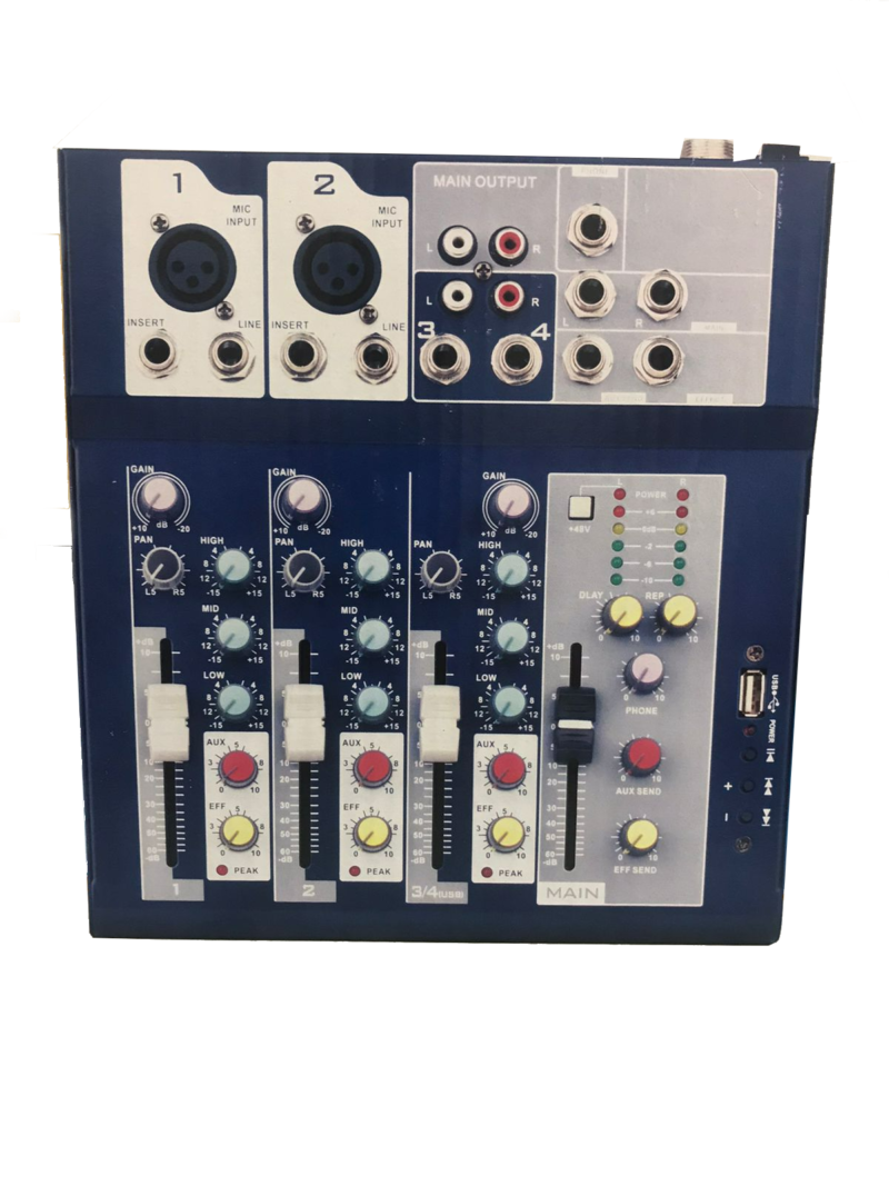 4 Channel Live Mixer Built in effect Processor Audio Shop Dubai