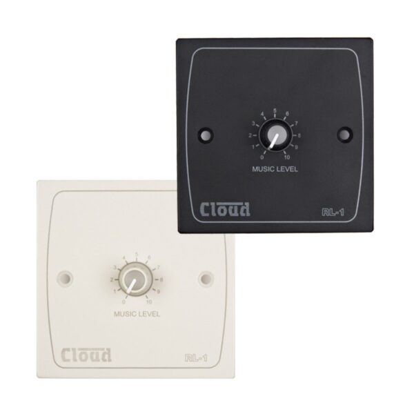 Cloud Audio RL-1W & RL-1B - Remote Volume Level Control Plate in Black or White