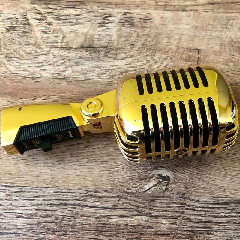 SHURE 55SH SERIES II GOLD Plated Dynamic Supercardioid Microphone