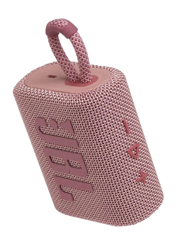 JBL Go 3 Portable Waterproof Wireless Speaker- Pink