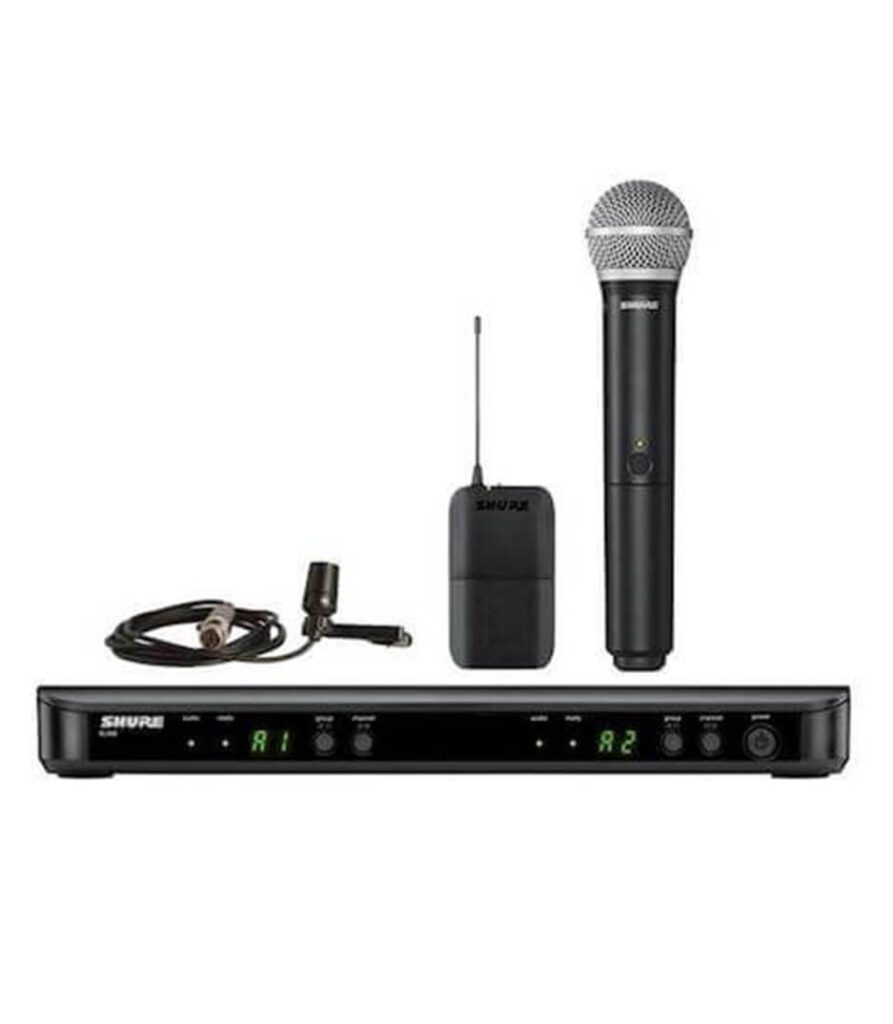 Shure BLX1288UKCVLX-K14 Wireless Combo System with PG58 Handheld and CVL Lavalier