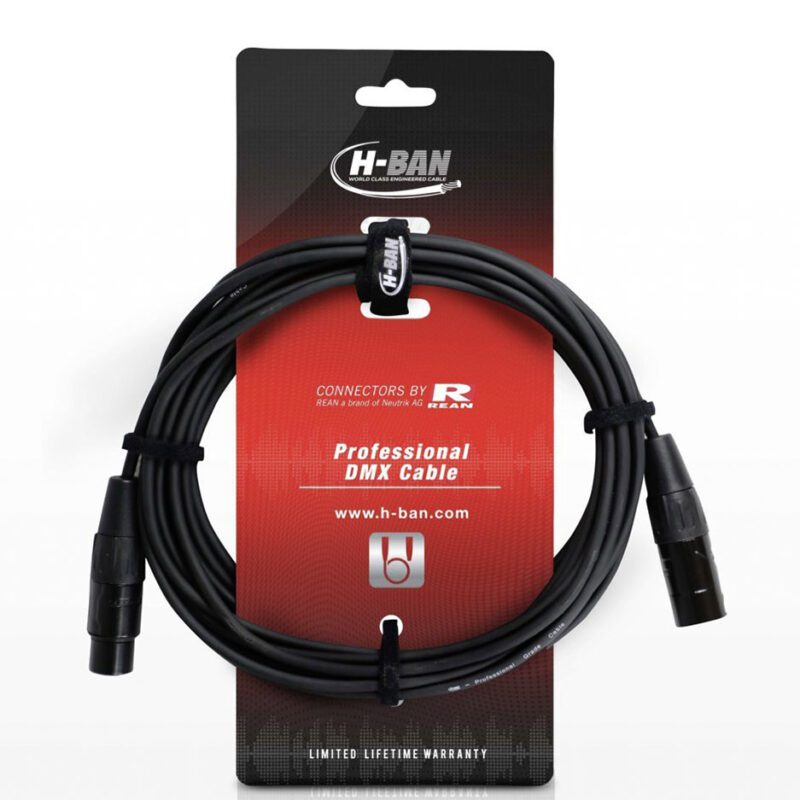 H-BAN XX3-D0-075 Lighting DMX Cable 3Pin 7.5 Meters