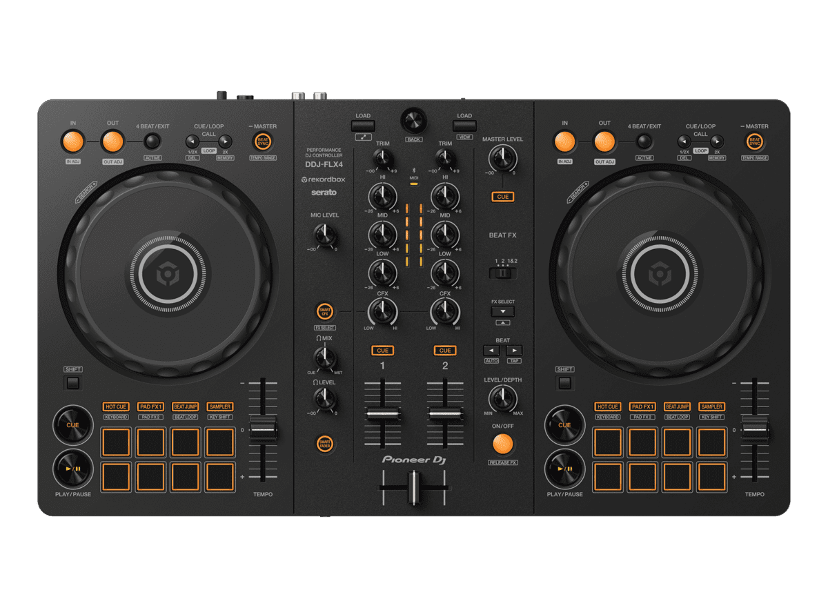 Pioneer DJ DDJ-FLX4 2-channel DJ controller for multiple DJ applications