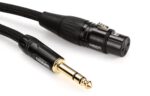 Warm Audio Prem-XLRf-TRSm-6' Premier Gold XLR Female to TRS Male Cable