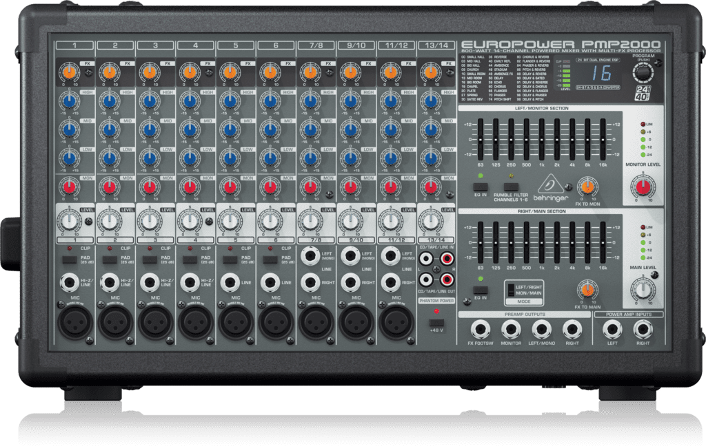 Behringer EuroPower PMP2000 14Channel Powered Mixer Audio Shop Dubai
