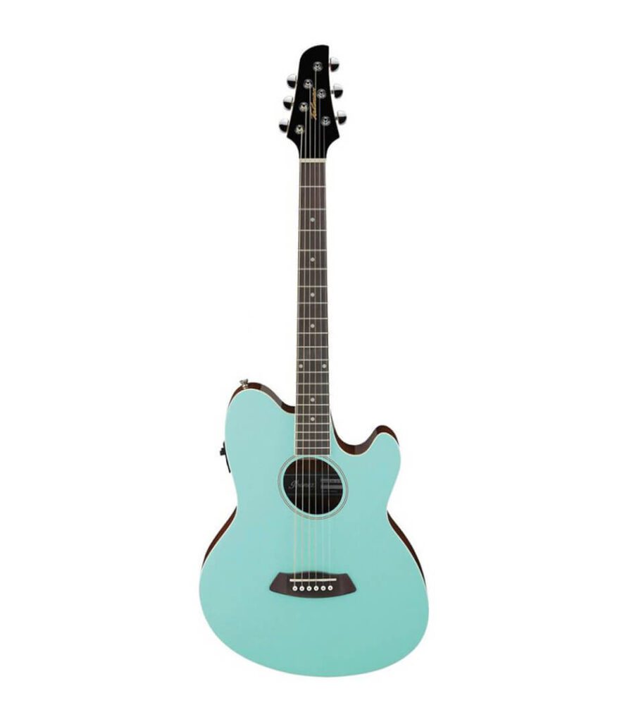 Ibanez TCY10E Talman Series Electro-Acoustic Guitar, in Sea Foam Green High Gloss Finish