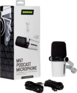 Shure MV7-W XLR/USB Speech Microphone