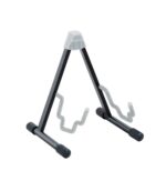 K&M Electric & Acoustic Guitar Stand Black with Translucent Support Elements