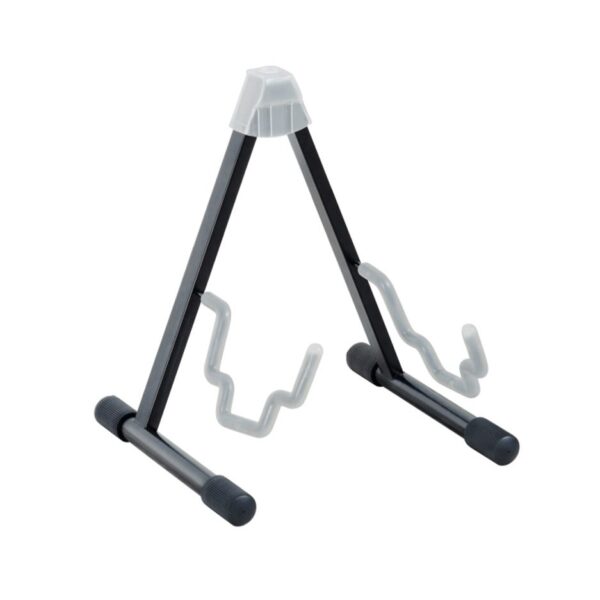 K&M Electric & Acoustic Guitar Stand Black with Translucent Support Elements