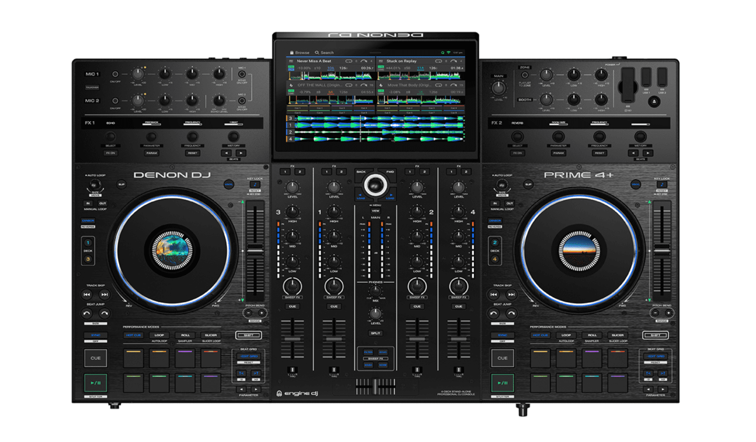 Denon DJ PRIME 4+ Standalone DJ Controller & Mixer