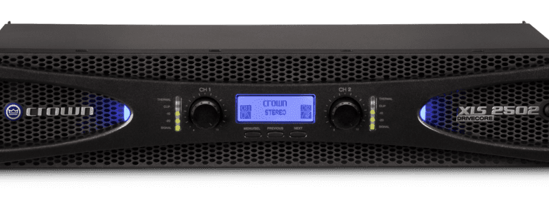 Crown XLS 2502 Two-channel, 775W @ 4Ω Power Amplifier