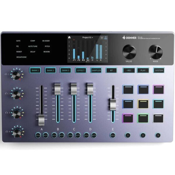 Donner PC-02 Integrated Podcaster Workstation – EC2820