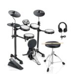 Donner DED-80P 5 Drums 3 Cymbals with Drum Throne/ Sticks