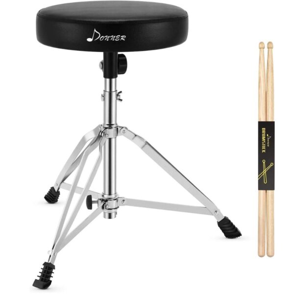 Donner Adjustable Height Drum Throne With A Pair Maple Mood Drum – EC1200