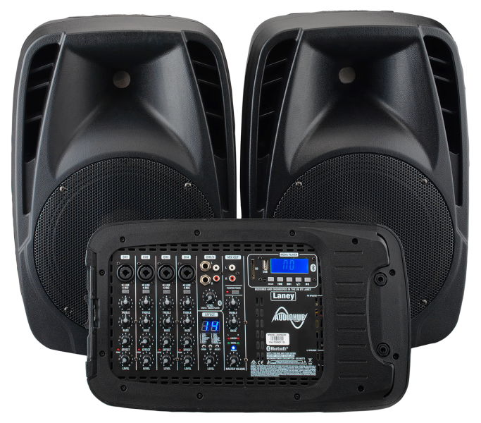 Laney AH2500D Portable PA System - 2x500W - 6 Channels Bluetooth and FX - Mics Included