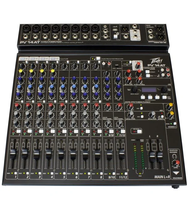 Pv 14 At 14 Channel Compact Mixer With Bluetooth And Antares® Auto-Tune Front view
