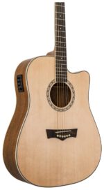 DELTA WOODS® DW-2 CE™ SOLID TOP CUTAWAY ACOUSTIC-ELECTRIC GUITAR body view