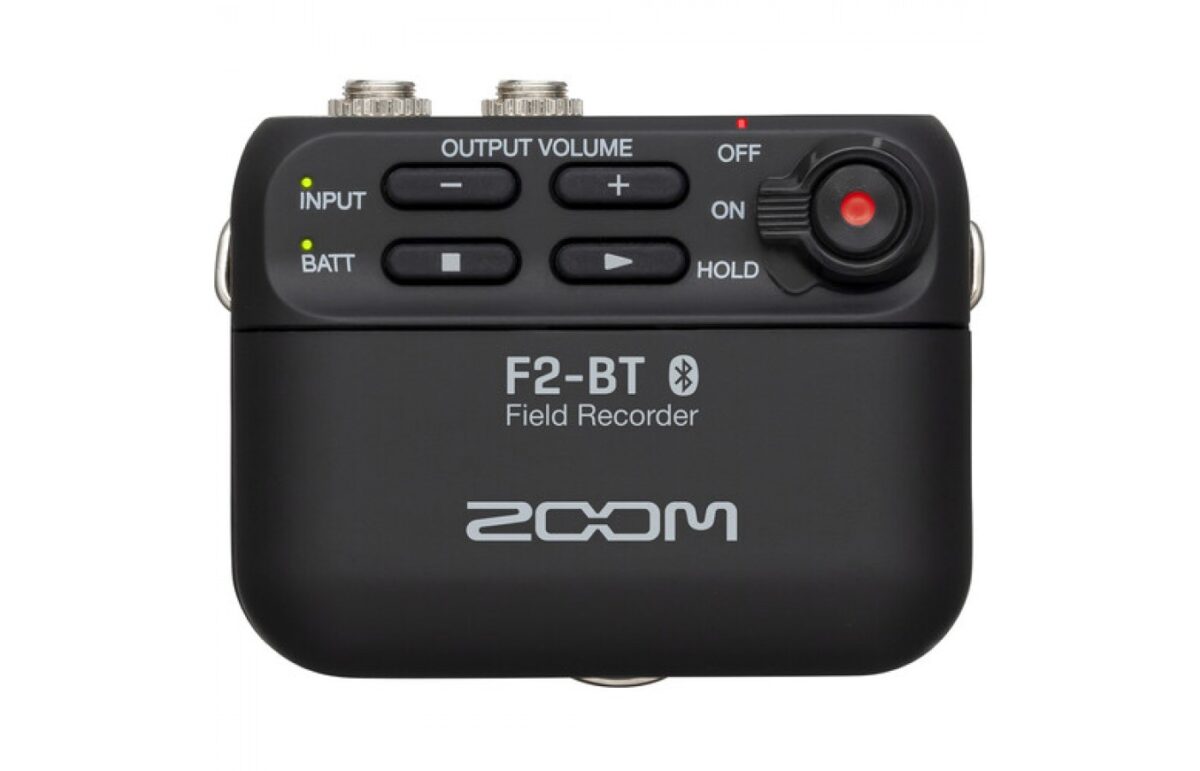 Zoom F2-BT/B Field Recorder With Lavalier Microphone And Bluetooth Control - Black