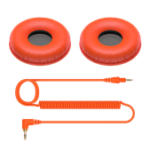 Pioneer DJ HC-CP08 Accessory Pack CUE1 Ear Pads & Cable - Orange