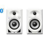 Pioneer DJ DM-40D-BT-W 4-inch Desktop Active Monitor Speaker with Bluetooth - White - Image 2