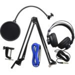 PreSonus Broadcast Accessory Pack Broadcast Boom Arm, HD7 Headphones, Pop Filter and 10 foot XLR Cable