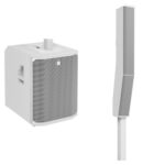 Electro-Voice EVOLVE 90 Portable 2000W Subwoofer and Column Speaker Kit with Bluetooth (White)