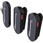 Synco P2L Miniature 2-Person Digital Wireless Microphone System with Lightning Connector for iPhones (Stone Blue, 2.4 GHz) - Image 3