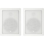 JBL Control 126WT 6.5" 2-Way 100W In-Wall 70V/100V Installation Speakers (Pair, White)