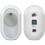 JBL 1 Series 104-BT Compact Powered Desktop Reference Monitors with Bluetooth (White Matte) - Image 2