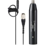 Audio-Technica BP898 Subminiature Cardioid Lavalier Microphone with Hirose cH-Style Connector & XLR/Power Module (Black)